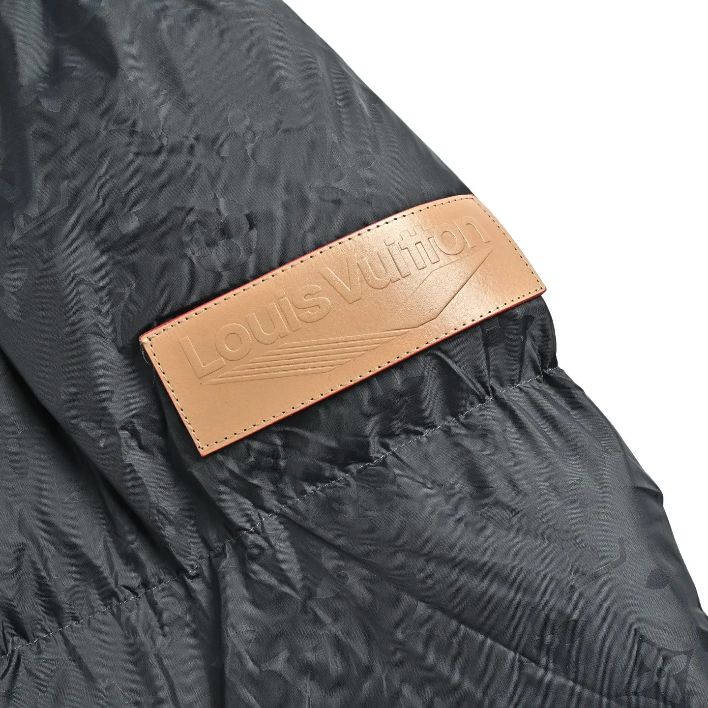 Louis Vuitton/Louis Vuitton Ski Series Full Print Jacquard Lambswool Hooded Down Cotton Jacket